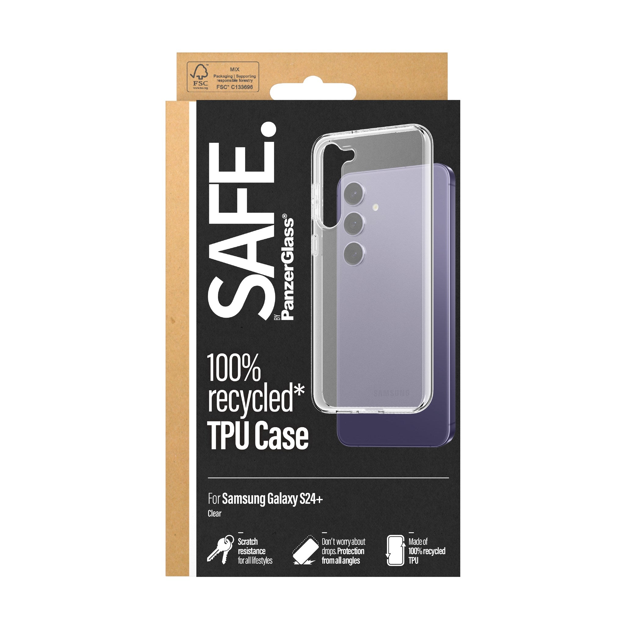 SAFE. by PanzerGlass® TPU Case Samsung Galaxy S24+ | Transparent